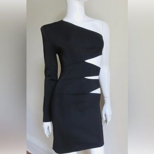 Pierre Balmain One Sleeve Dress with Cut outs